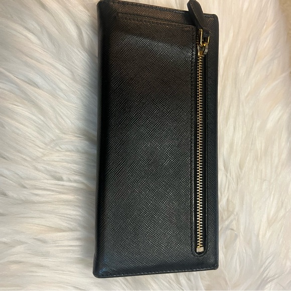 Prada black leather long wallet on chain ( adjustable strap). w gold hardware - Picture 16 of 16